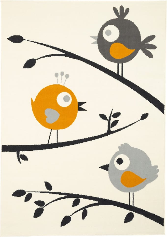 Pergamon Vloerkleed Kindertapijt Trendline Vogels