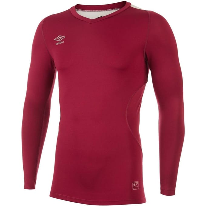 Umbro Heren Elite V Neck Base Layer Top (Nieuw Claret)