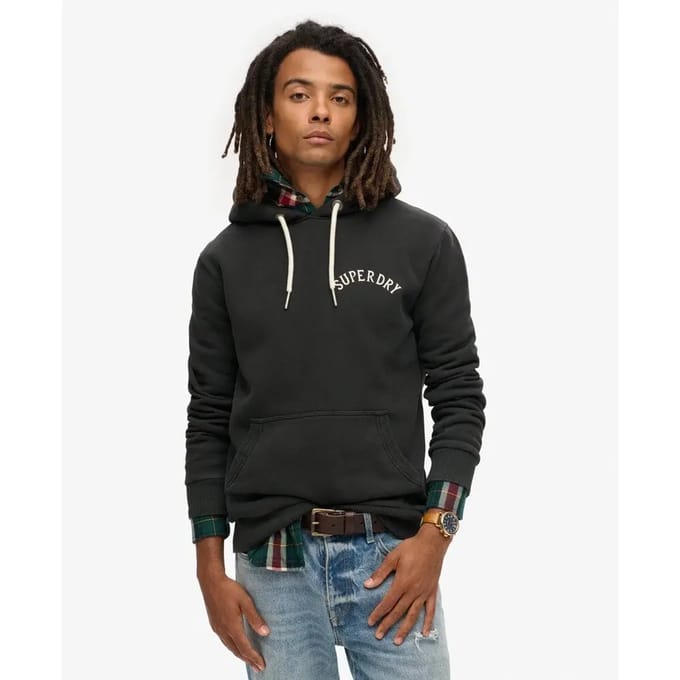 Tattoo-print hoodie Superdry
