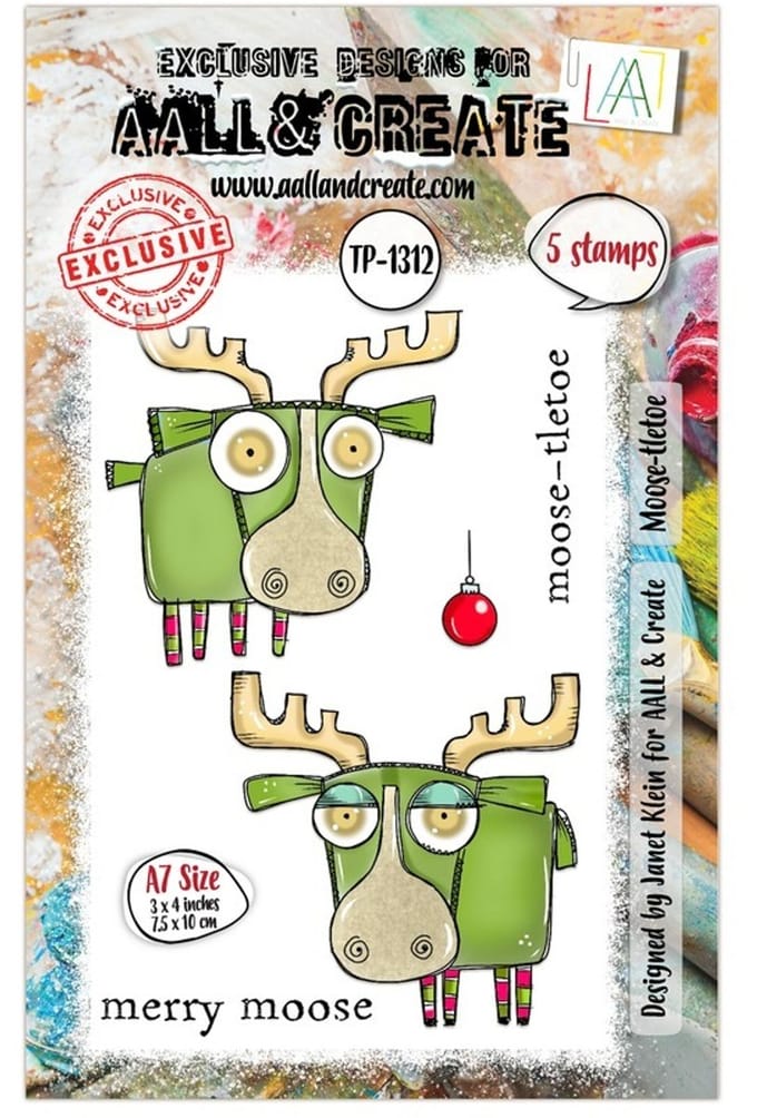 Aall & Create clearstamps A7 - Moose-tletoe