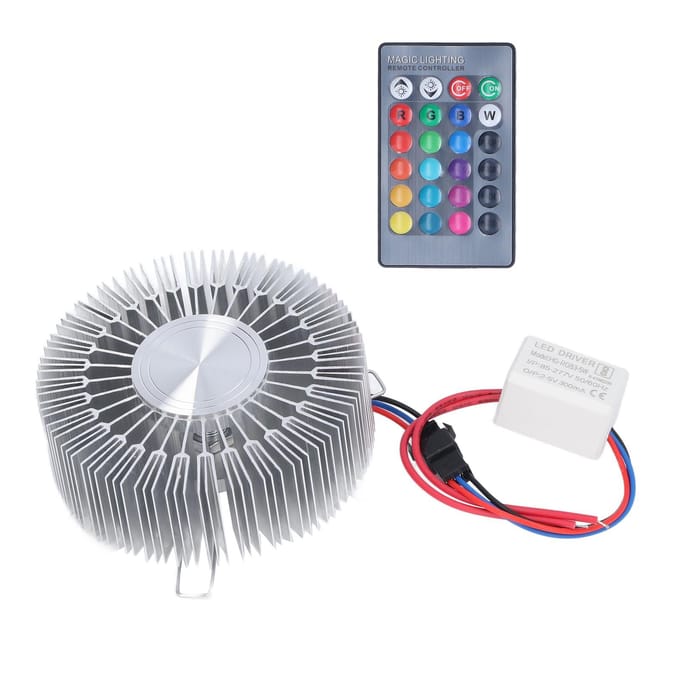 Zonnebloem Wandlamp Aluminium 3W RGB LED Aluminium Wandlamp met Afstandsbediening voor Slaapkamer Nachtkastje