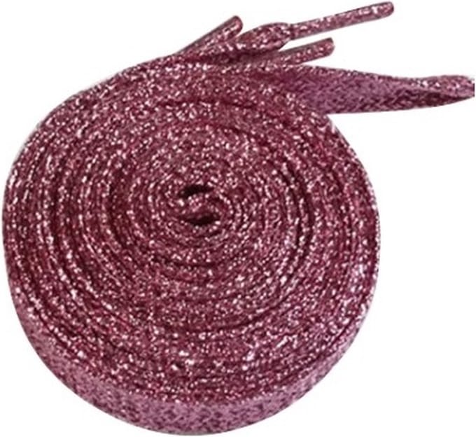 Scoby - Veters - Glitter Veters - Hippe Veters - Glitter Laces - 110CM - Roze - 1 Paar