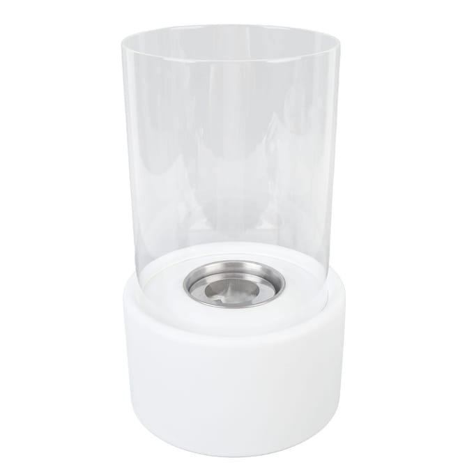 Cheminée de table portable sans fumée pour intérieur et extérieur, pièce maîtresse pour la maison, blanc blanc