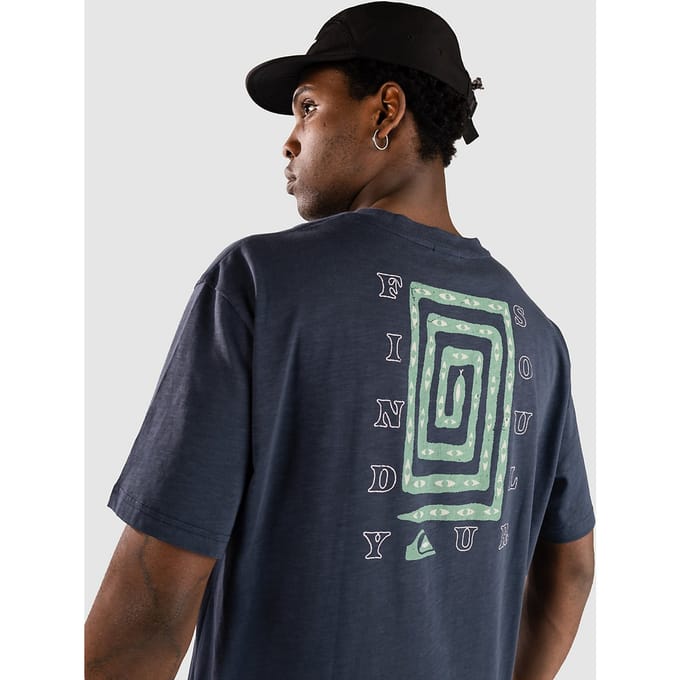 Quiksilver Cl Soul Maze T-Shirt blauw