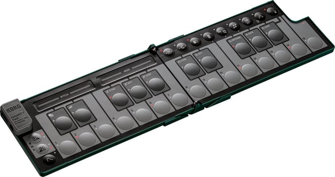 KORG nanoKEY FOLD Ultra-draagbaar, opvouwbaar MIDI-keyboard met uitgebreide uitrusting
