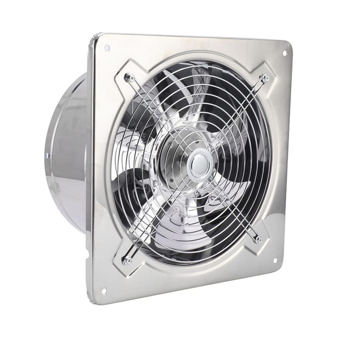 Afzuigventilator Multifunctioneel RVS Keukenventilator voor Keuken Badkamer Magazijn gray