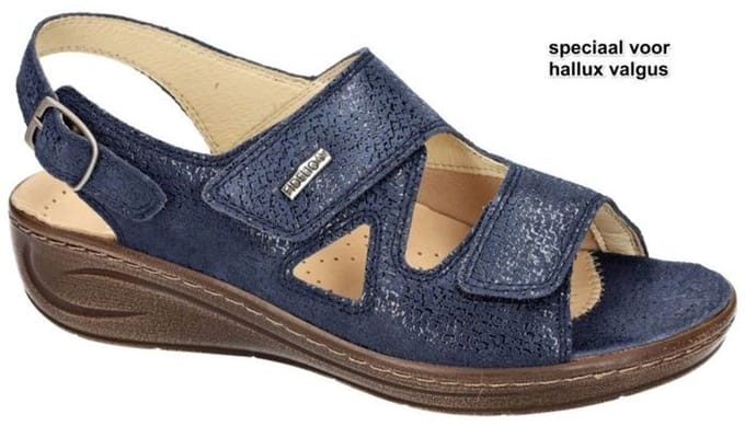 Fidelio Hallux -Dames - blauw donker - sandalen - maat 36