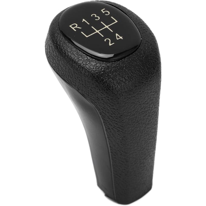 Korte Schakelknop Handgeschakeld 5 Versnellingen Leer Auto Versnellingspook Vervanging voor E46 3 Serie black