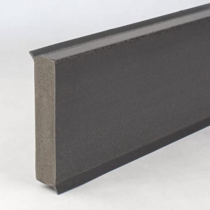 Kunststof Plint 12 x 60 x 2500 mm - Waterdicht en Glad