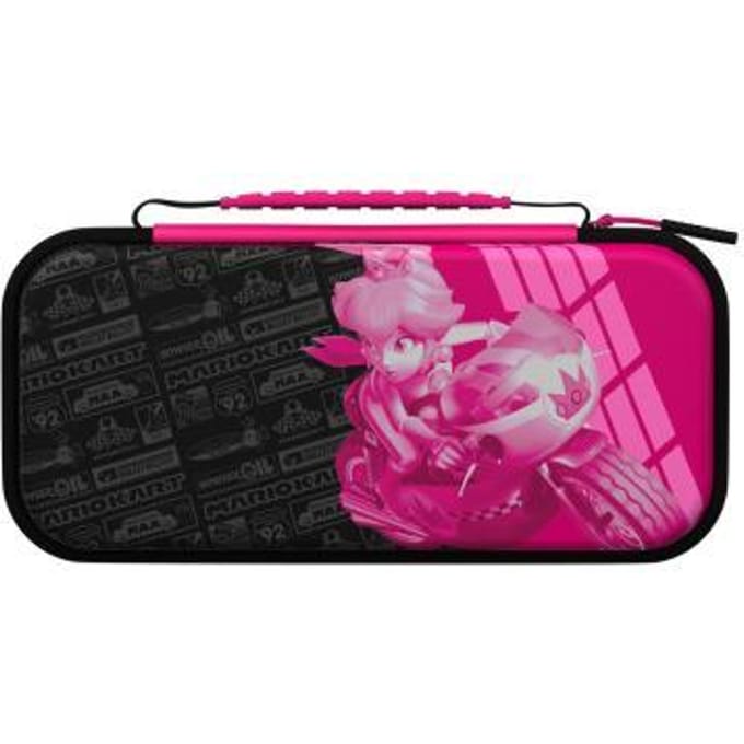 PDP Gaming Switch Travel Case Plus - Grand Prix Peach Glow in the Dark - Nintendo Switch/OLED/Lite
