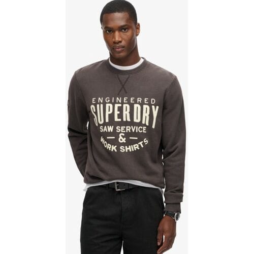 Superdry - Workwear sweatshirt met applicatie - Heren - Truien