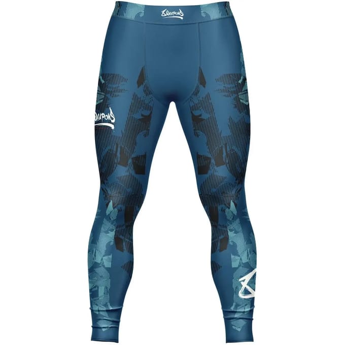 8 WEAPONS Sportlegging Tights Hit 2.0 Navy Zwart - S