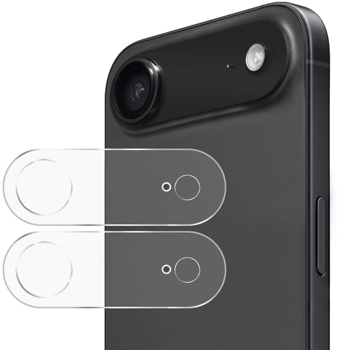 Camera lens Protector 2x Geschikt voor: iPhone 17 Air - screen protector - glas - bescherm je camera - beschermglas - Transparant