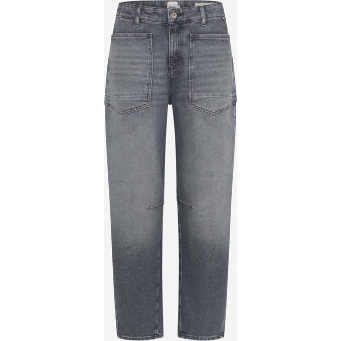 Brax Dames Jeans  Style MEGAN S USED LIGHT GREY, denim lichtgrijs, maat 40K
