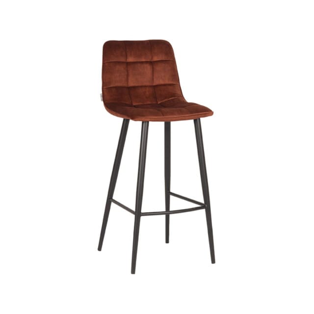 LABEL51 - Barstoel Jelt - Rust - 48x45x107cm - Set van 2