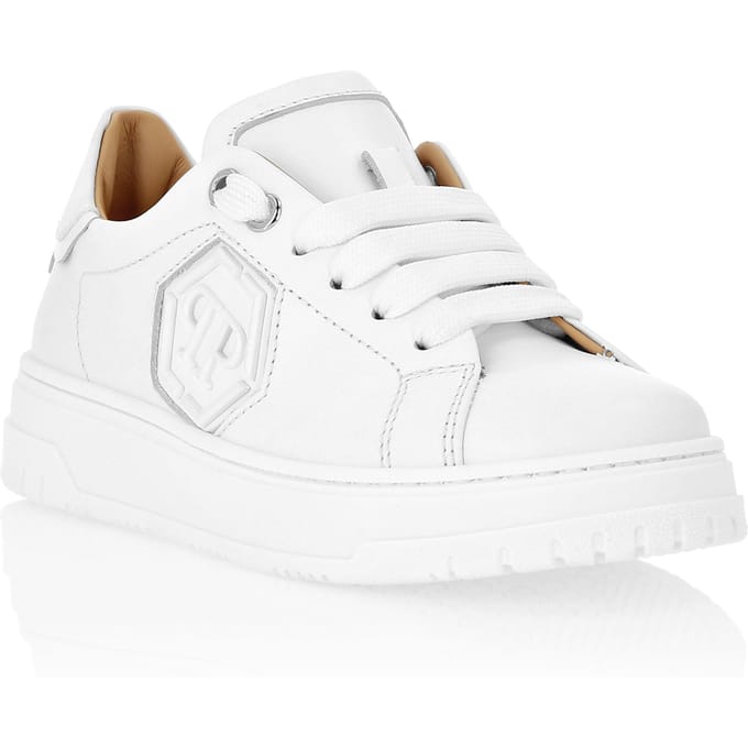 Leather Lo-Top Sneakers Hexagon