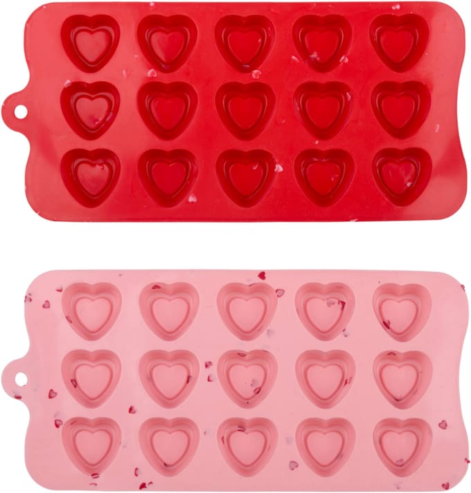 Mold valentine heart shaped