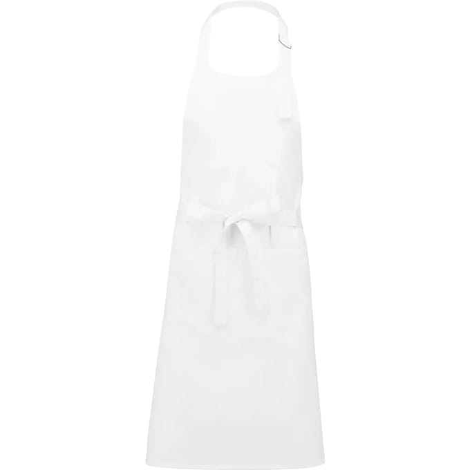 Schort/Tuniek/Werkblouse Unisex One Size Kariban White 65% Polyester, 35% Katoen