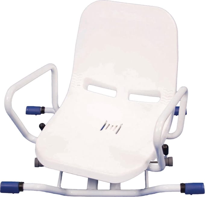 Aidapt Badkuipstoel roterend - Breedte instelbaar max. stabiliteit - Wit