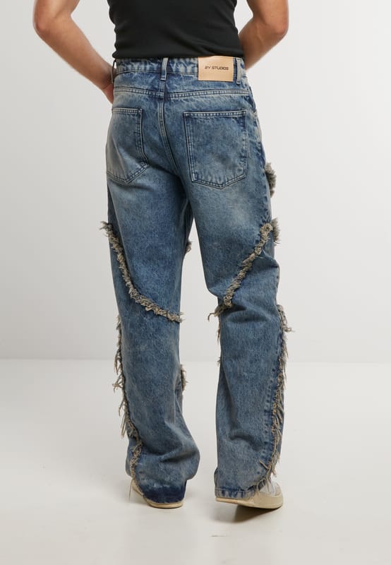 2Y Studios Jeans - KUDURA BAGGY JEANS - 30 tot 36 - voor Mannen - blauw