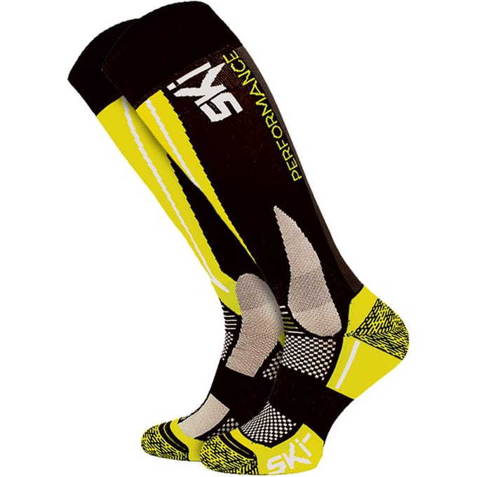 Technische Skisokken | COMODO | High-Performance Kniehoog Snowboardsokken | Heren & Dames - Geel