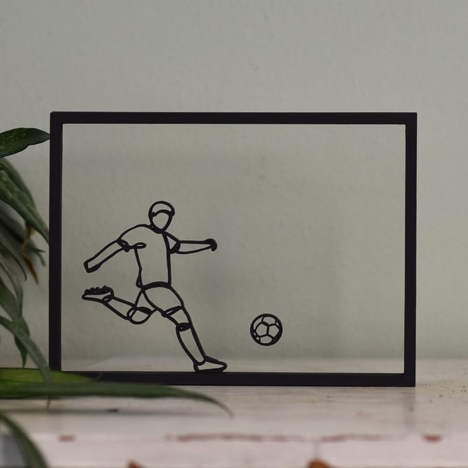 Houten Lijstje - Floating Frames - Voetballer