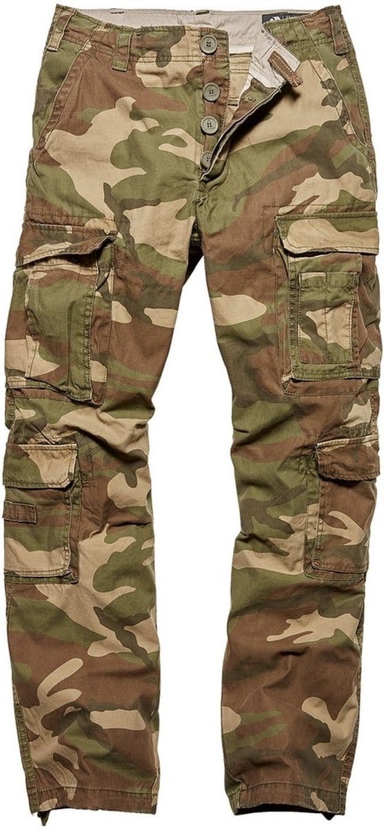 Vintage Industries Cargo-broek Pack Pants Woodland