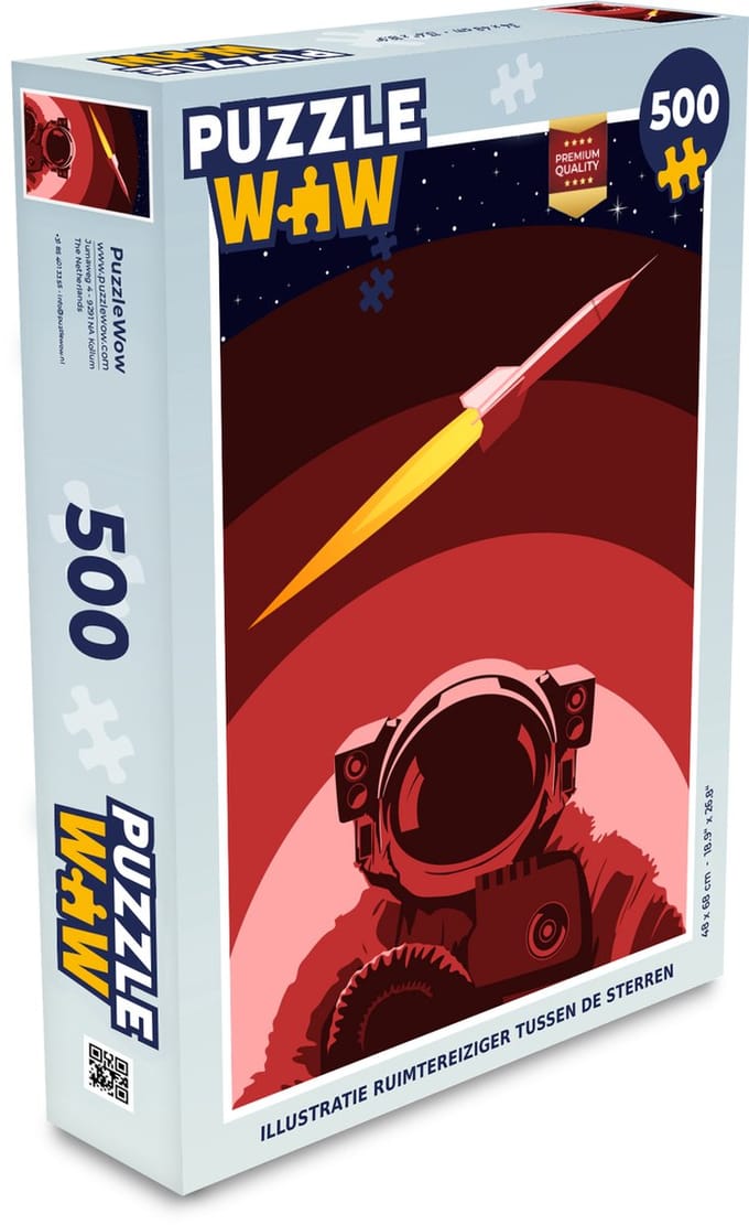 Puzzel Astronaut - Sterren - Raket - Legpuzzel - Puzzel 500 stukjes