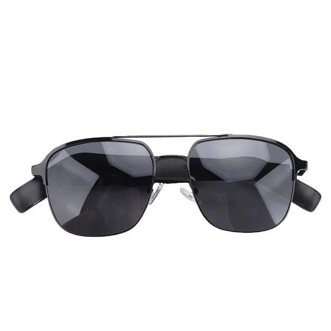 Lunettes Intelligentes IA 100+ Langues Traduction en Temps Réel Bluetooth Lunettes de Soleil Musicales Verres Polarisés avec Microphone et