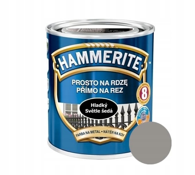 Hammerite Direct roest glad 2,5 l, lichtgrijs