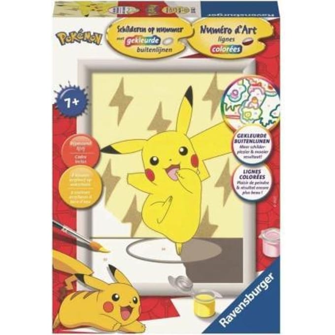 Ravensburger CreArt Pokémon Pikachu Pose - Schilderen op nummer voor kinderen