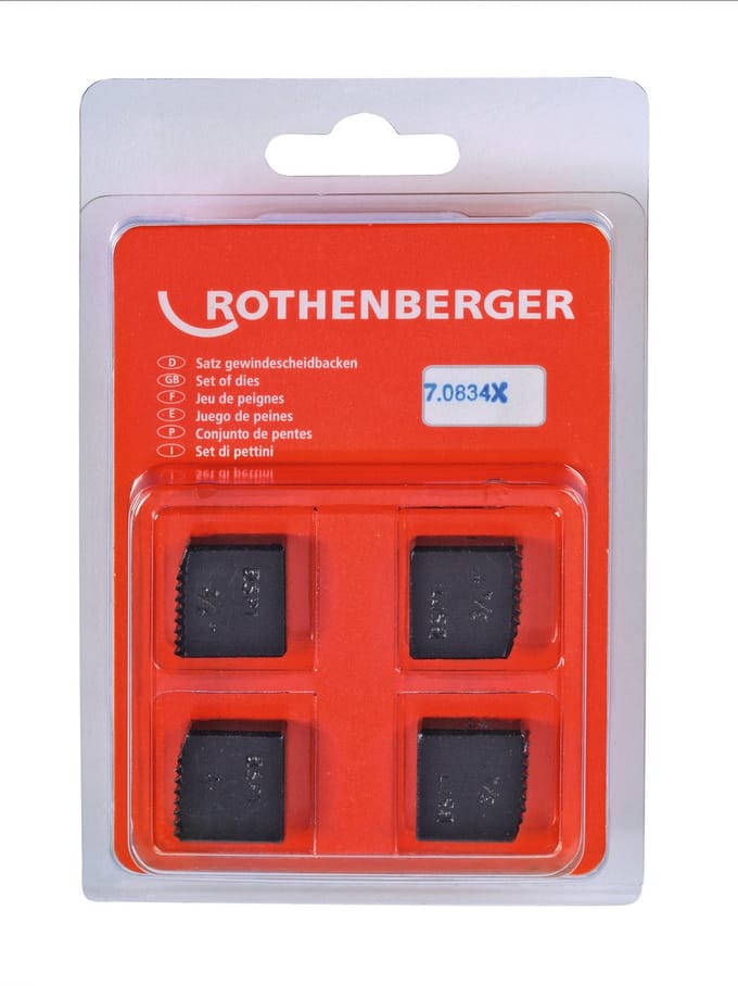 ROTHENBERGER 4x SC snijbekken BSPT R 3/4" - 070834X