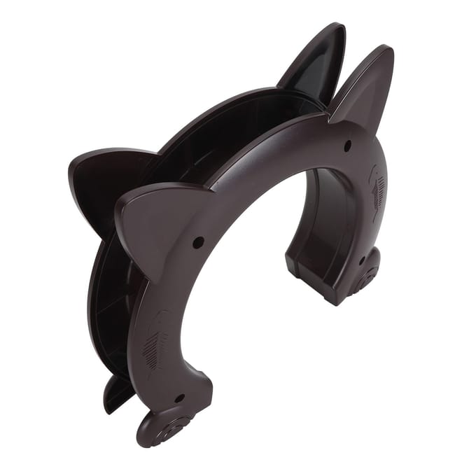 Kat Binnendeur Eenvoudige Installatie Decoratieve Kitten Puppy Gat Deur voor Binnendeur Muur Bruin bruin