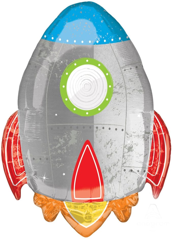 Amscan - Folieballon XL Raket 73 cm