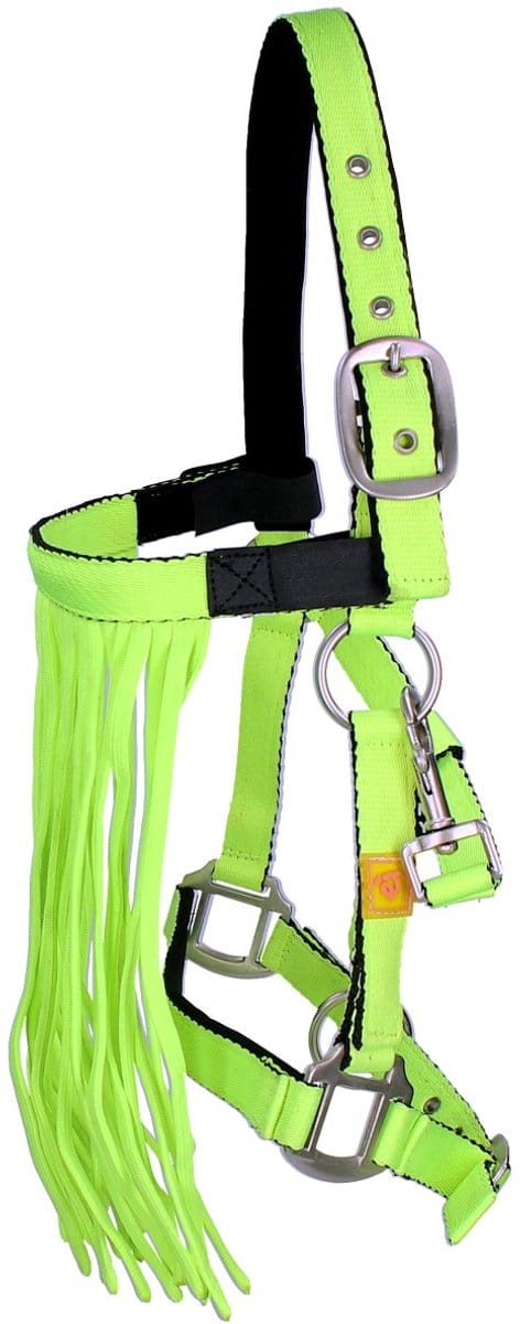 Epplejeck Halster Met Vliegenfrontriem Epplejeck Neon Groen
