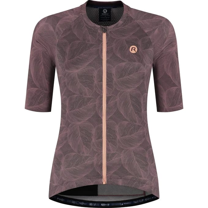 Rogelli Essential Graphic II Dames Fietsshirt - Korte mouw - Rood