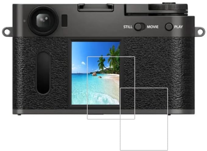 Cosensi - 2 Stuks 9H Hardheid LCD Schermbeschermer voor Fujifilm Camera