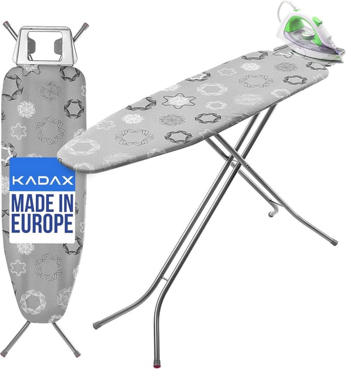 Inklapbare Strijkplank 120 x 38 cm - Met Antislip Voetjes en In hoogte Verstelbaar
