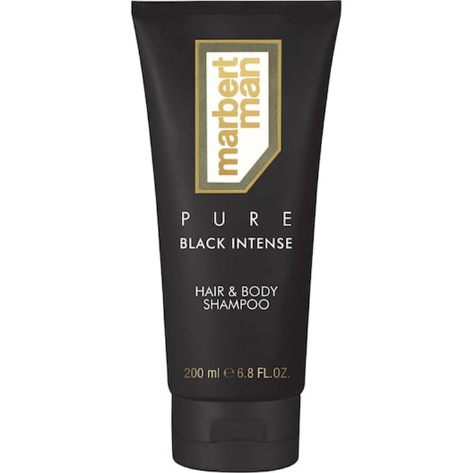 Marbert Man Pure Black Intense Shampoo voor haar & lichaam Heren 200 ml