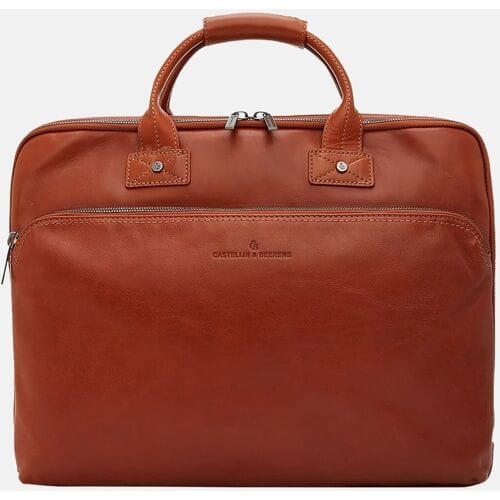 Castelijn en Beerens Castelijn & Beerens Firenze laptoptas 17 inch lichtbruin