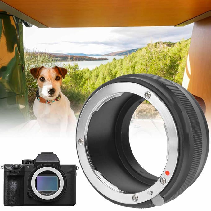 FOTGA Lensadapterring voor Nikon AI-lens om te passen op Sony NEX-camera gray