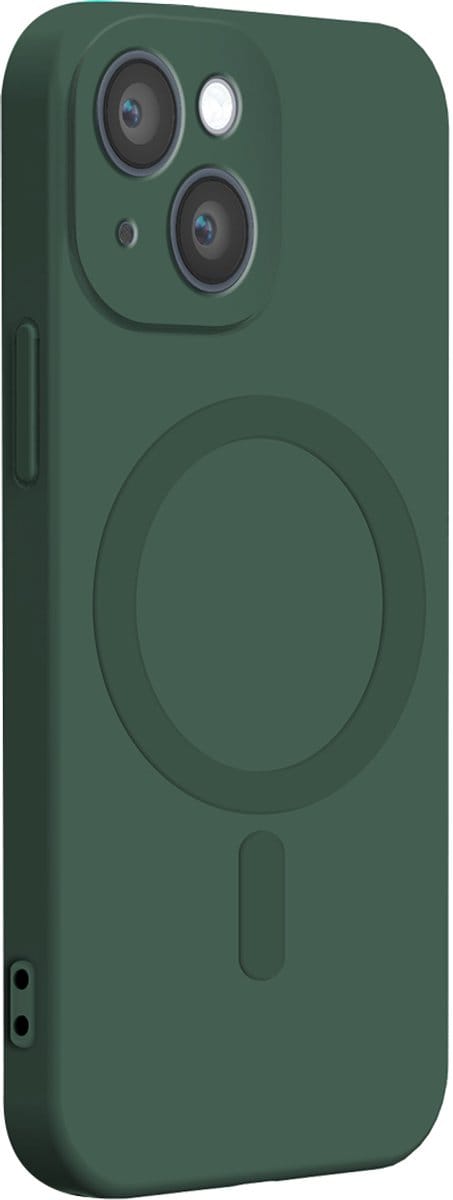 Bigben Connected, Hoesje geschikt voor iPhone 14 Plus - Siliconen MagSafe Compatibel, Groen