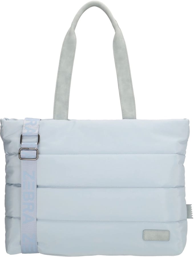 Zebra Trends Elske Shopper - 15,6" Laptoptas - Crossbody Schoudertas - Soft Puffer Tas - Lichtblauw