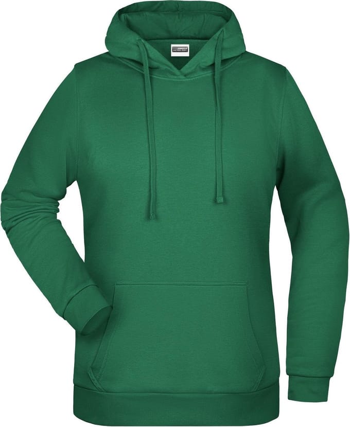 James And Nicholson Vrouwen/dames Basic Hoodie (Iers Groen)
