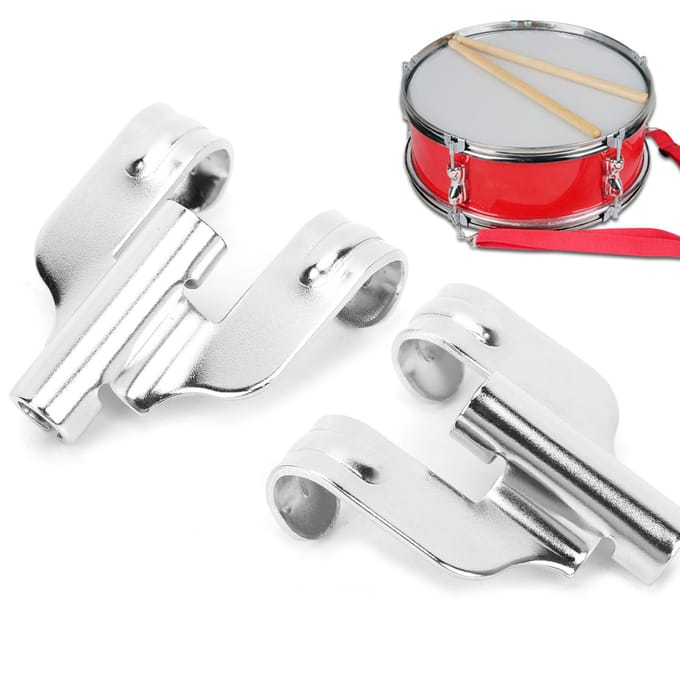 2 Pièces Crochet de Grosse Caisse Griffe de Marche Fer Instrument Accessoire Pièce de Rechange Kit white