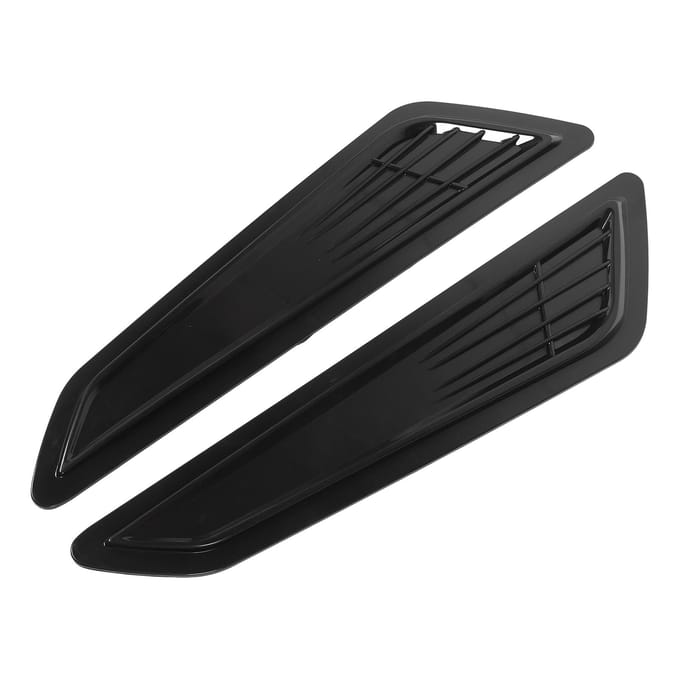 1 Paar Motorkap Luchtinlaat Scoop Cover Uitstekende Warmteafvoer Sportieve Look Slagvast Motorkap Lucht black