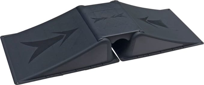 Megaform Multiramp - skate bike en step - zwart PVC - Hoogte 16cm