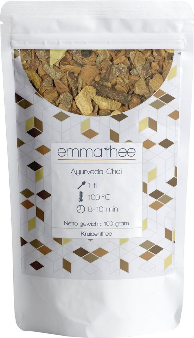 Ayurveda Chai 100 Gram - Losse Thee - Puur & Natuurlijk - Kruidig & Warm