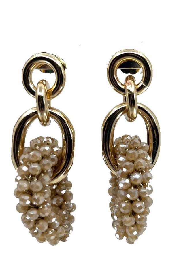 Go Dutch Label Oorknoppen 3 ringen champagne