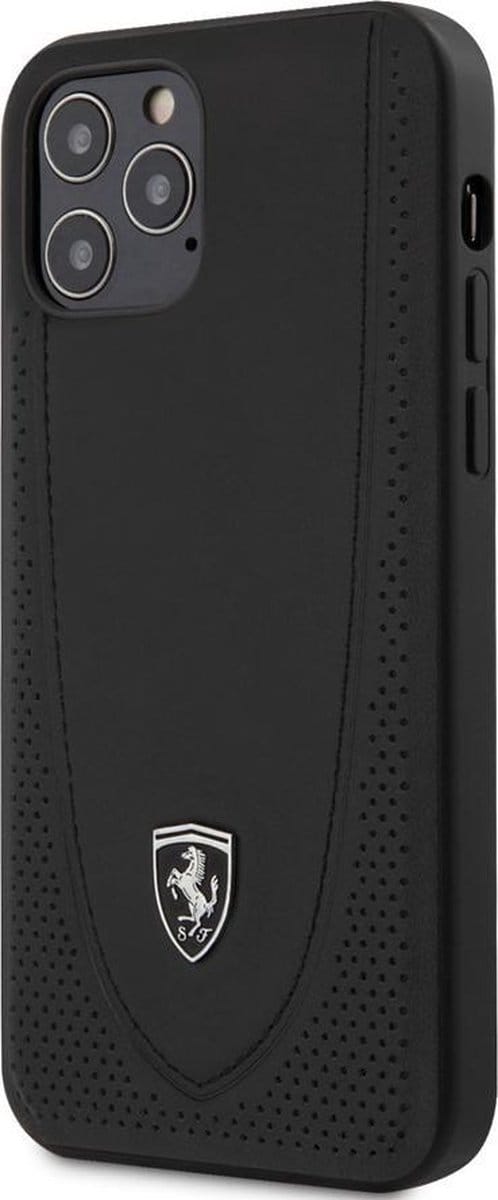 Ferrari Off Track Perforated Case for iPhone 12 / iPhone 12 Pro - Black
